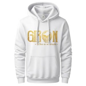capucha blanca "Girón, te llevo en mi corazón"