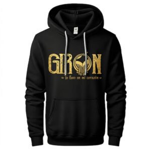 Capucha negra "Girón, te llevo en mi corazón"